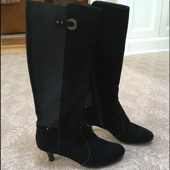 anne klein suede boots